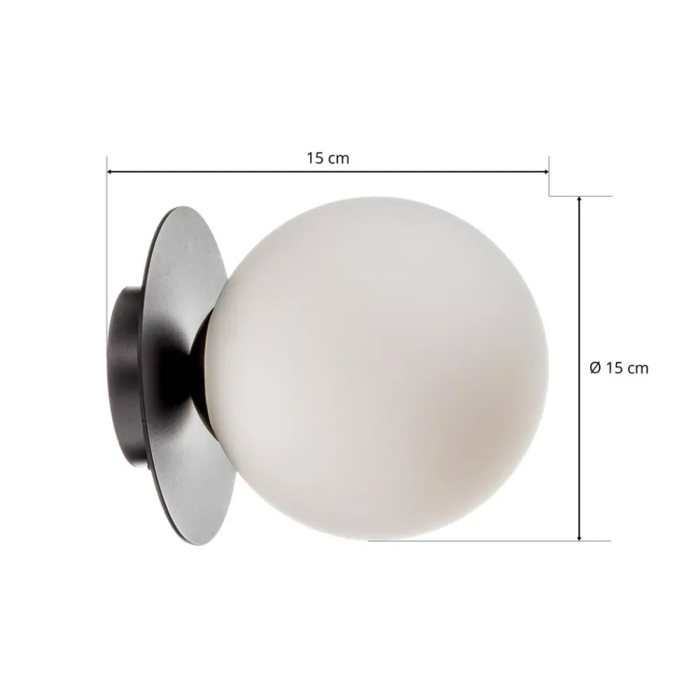 EMIBIG LIGHTING Gang|Pendellamper > Væglampe Minerva K1 med sort metalramme