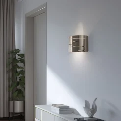 Opviq Gang|Pendellamper > Væglampe Oisin, guld, metal, højde 22 cm, E27