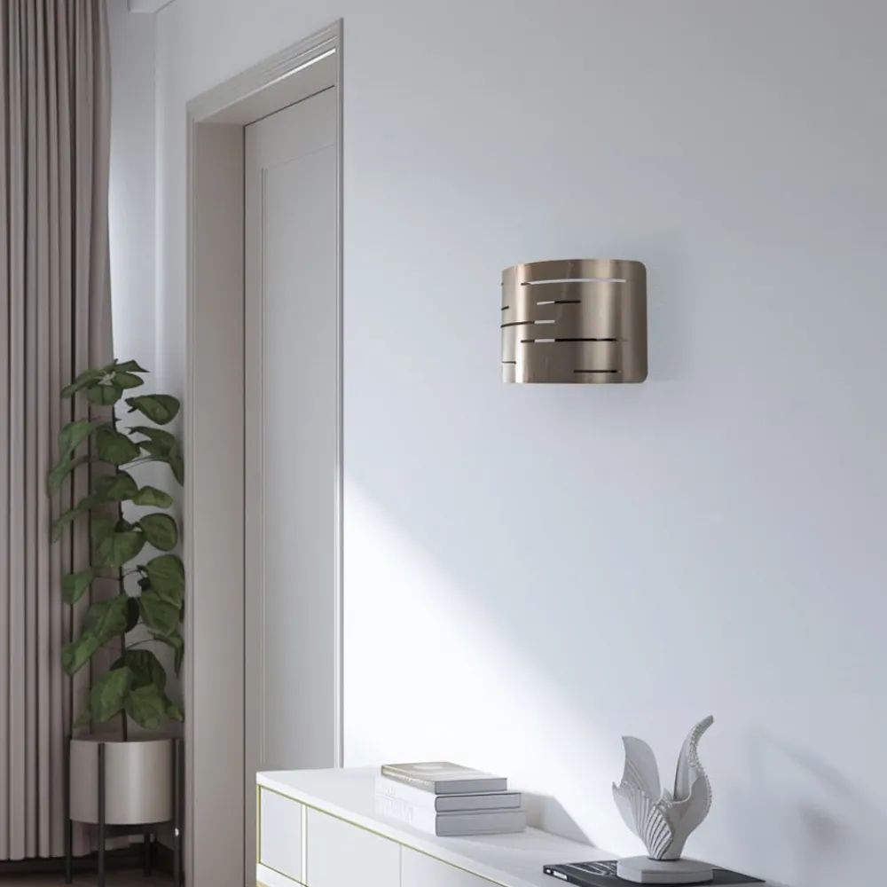 Opviq Gang|Pendellamper > Væglampe Oisin, guld, metal, højde 22 cm, E27