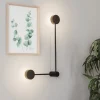 Væglamper|Væglamper ^ Nowodvorski Lighting Væglampe Orbit II 20/40, sort, 2 lyskilder