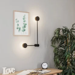 Væglamper|Væglamper ^ Nowodvorski Lighting Væglampe Orbit II 20/40, sort, 2 lyskilder