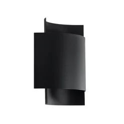 SOLLUX LIGHTING Væglamper > Væglampe Pako af to stålplader i sort