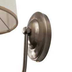 Opviq Gang|Pendellamper > Væglampe Pardo, messing, metal/stof, højde 31 cm, E27