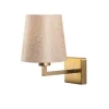 Opviq Væglamper|Væglamper > Væglampe Profil, guld/creme, metal/stof, højde 30 cm