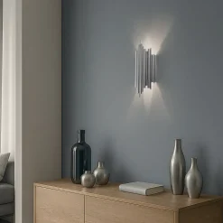 Opviq Væglamper|Væglamper > Væglampe Reis, krom, metal, højde 50 cm