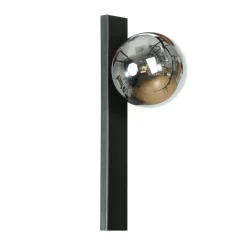 Domiluce Væglamper > Væglampe Rumba, sort/røggrå, glas/metal Højde 40 cm