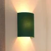 Duolla Væglamper|Væglamper > Væglampe Semi Circle, fløjl, mørkegrøn, E27