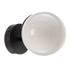 Eko-Light Væglamper|Væglamper > Væglampe Sfera 1 lyskilde glas/sort