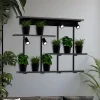 Væglamper|Væglamper ^ Luminex Væglampe Shelf, sort, bredde 102 cm, træ, 4 lyskilder.