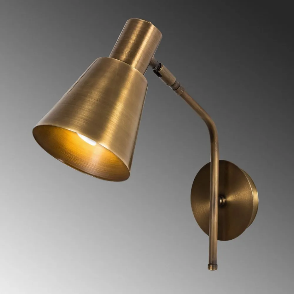 Opviq Væglamper|Væglamper > Væglampe Sivani MR-663, antik guld, metal, Ø 15 cm