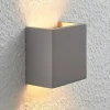 Lindby Væglamper|Væglamper > Væglampe Smira i beton og grå, 12,5 x 12,5 cm