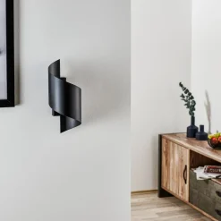EMIBIG LIGHTING Gang|Pendellamper > Væglampe Spiner sort, højde 30 cm, stål