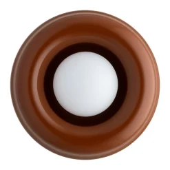 Argon Væglamper > Væglampe Tina, terrakotta/opal, glas, Ø 19 cm