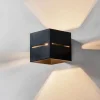 SOLLUX LIGHTING Væglamper > Væglampe Top up/down, sort krop