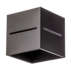 SOLLUX LIGHTING Væglamper > Væglampe Top up/down, sort krop