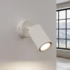 SOLLUX LIGHTING Væglamper|Spotlights > Vægspot carbon, beige, udspring 16 cm, kontakt, aluminium