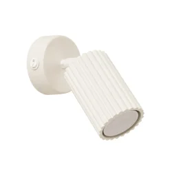 SOLLUX LIGHTING Væglamper|Spotlights > Vægspot carbon, beige, udspring 16 cm, kontakt, aluminium