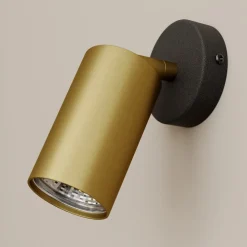 Nowodvorski Lighting Gang|Loftlamper > Vægspot Eye Spot 1 lyskilde, sort/messing