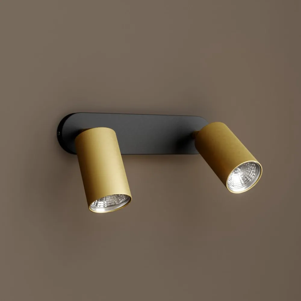 Nowodvorski Lighting Loftlamper|Spotlights > Vægspot Eye Spot med 2 lyskilder, sort/messing