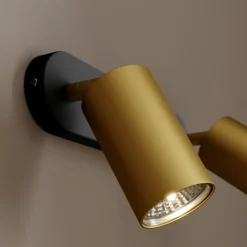 Nowodvorski Lighting Loftlamper|Spotlights > Vægspot Eye Spot med 2 lyskilder, sort/messing