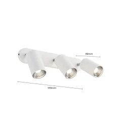 Loftlamper|Spotlights ^ Nowodvorski Lighting Vægspot Eye Spot med 3 lyskilder, hvid