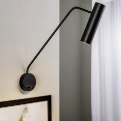 Væglamper|Væglamper ^ Nowodvorski Lighting Vægspot Eye Super med afbryder, sort