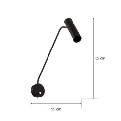 Væglamper|Væglamper ^ Nowodvorski Lighting Vægspot Eye Super med afbryder, sort