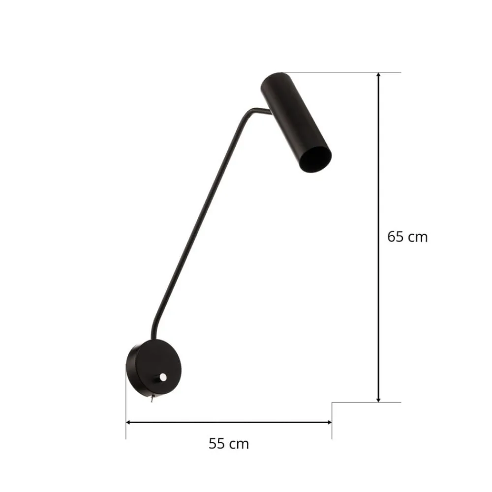 Væglamper|Væglamper ^ Nowodvorski Lighting Vægspot Eye Super med afbryder, sort
