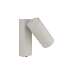 Nowodvorski Lighting Væglamper|Spotlights > Vægspot FOURTY, lysegrå, højde 17 cm, metal, GU10