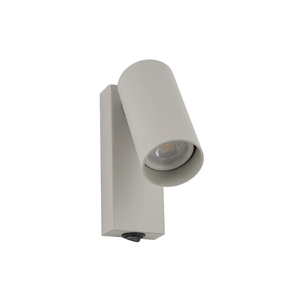 Nowodvorski Lighting Væglamper|Spotlights > Vægspot FOURTY, lysegrå, højde 17 cm, metal, GU10