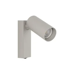 Nowodvorski Lighting Væglamper|Spotlights > Vægspot FOURTY, lysegrå, højde 17 cm, metal, GU10