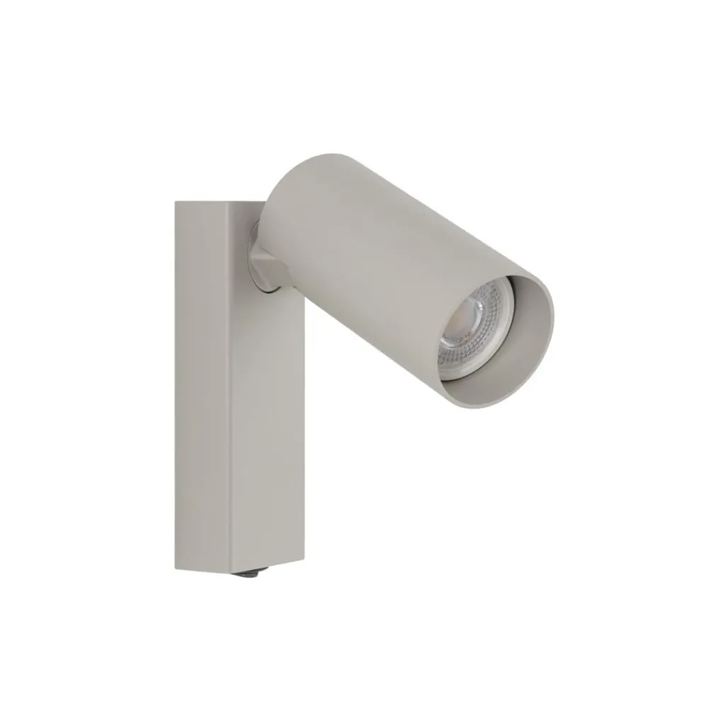 Nowodvorski Lighting Væglamper|Spotlights > Vægspot FOURTY, lysegrå, højde 17 cm, metal, GU10