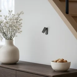 Nowodvorski Lighting Gang|Væglamper > Vægspot FOURTY, mørkegrå, højde 17 cm, metal, GU10
