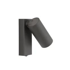 Nowodvorski Lighting Gang|Væglamper > Vægspot FOURTY, mørkegrå, højde 17 cm, metal, GU10