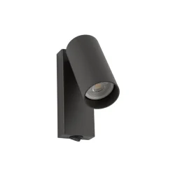 Nowodvorski Lighting Gang|Væglamper > Vægspot FOURTY, mørkegrå, højde 17 cm, metal, GU10