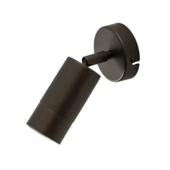 Væglamper ^ Luminex Vægspot Link, titan-guldfarvet, bredde 8 cm, stål