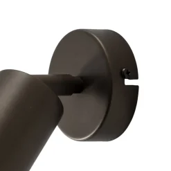 Væglamper ^ Luminex Vægspot Link, titan-guldfarvet, bredde 8 cm, stål