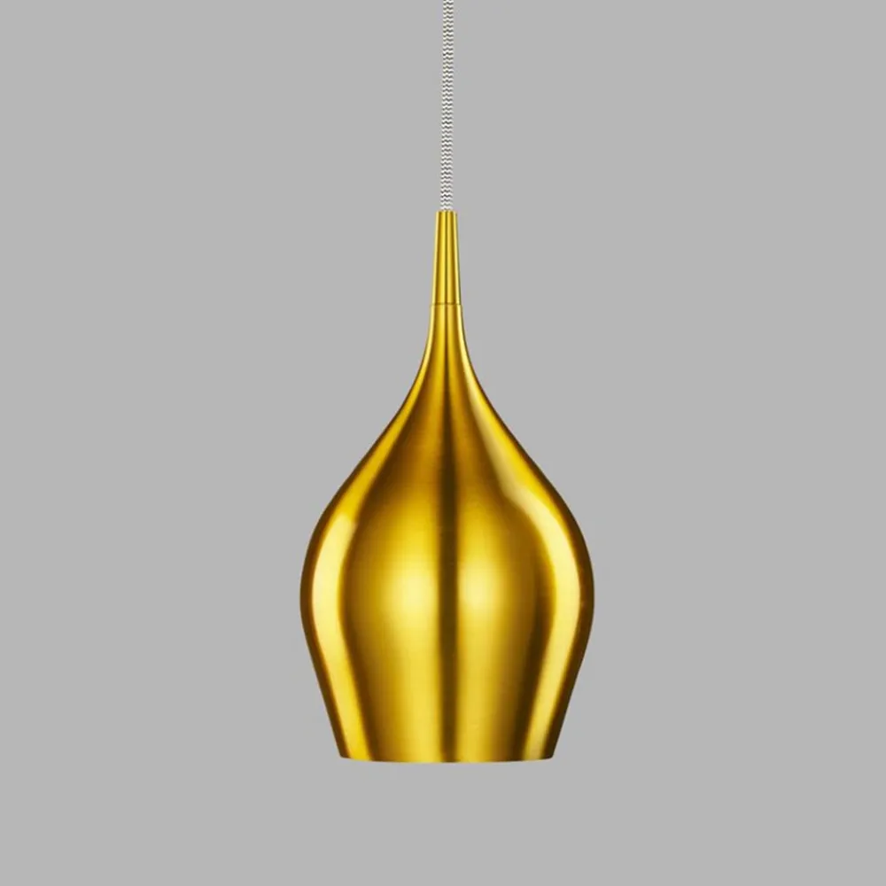 Searchlight Pendellamper > Vibrant hængelampe Ø 12 cm, guld