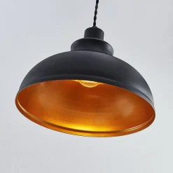 Lindby Pendellamper|Pendellamper > Vintage pendellampe Albertine, metal, sort