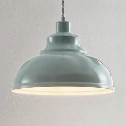 Lindby Pendellamper|Pendellamper > Vintage pendellampe Albertine, metal, lyseblå