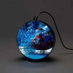 Konstsmide Christmas Julepynt > Vinterlandskab 3D-hologramkugle, 64 LED’er