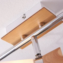 Lindby Loftlamper > Vivica - loftslampe med 3 lys og træelementer