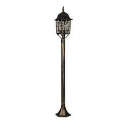 Terrassebelysning|Gadebelysning ^ Trio Lighting Volturno stibelysning, rustfarvet, højde 100 cm, aluminium