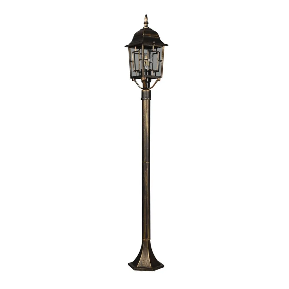 Terrassebelysning|Gadebelysning ^ Trio Lighting Volturno stibelysning, rustfarvet, højde 100 cm, aluminium