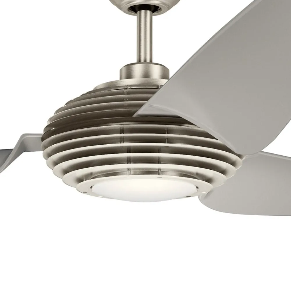 Loftventilatorer ^ KICHLER Voya LED-loftventilator, creme