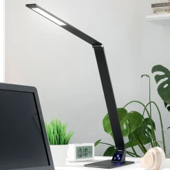 Arbejdsrum/Kontor|Bordlamper ^ Fabas Luce Wasp LED-bordlampe, med berøringsdæmper, sort