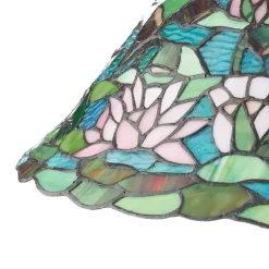 Clayre&Eef Bordlamper > Waterlily fortryllende bordlampe i Tiffany-stil
