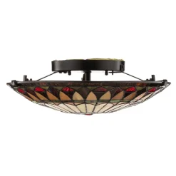 QUOIZEL Gang|Loftlamper > West End loftlampe i Tiffany-design