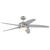 Westinghouse Loftventilatorer > Bendan LED-ventilator vinge sølv