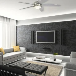 Westinghouse Loftventilatorer > Bendan LED-ventilator vinge sølv